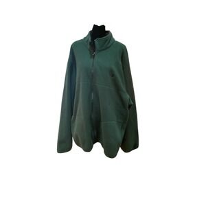 IZOD Mens Green Fleece Full Zip Jacket Big Tall 2XL Full Zip